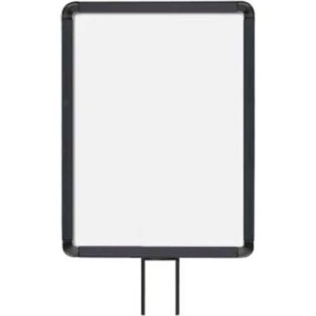 LAVI INDUSTRIES Lavi Industries, Vertical Fixed Sign Frame, 50-1131F12V-S/MB, 11" x 14", For 13' Posts, Matte Black 50-1131F12V-S/MB